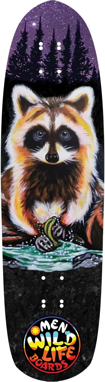 Omen Boards Tico Racoon Mini Cruiser – Tabla de patineta – 8.9 x 33 pulgadas