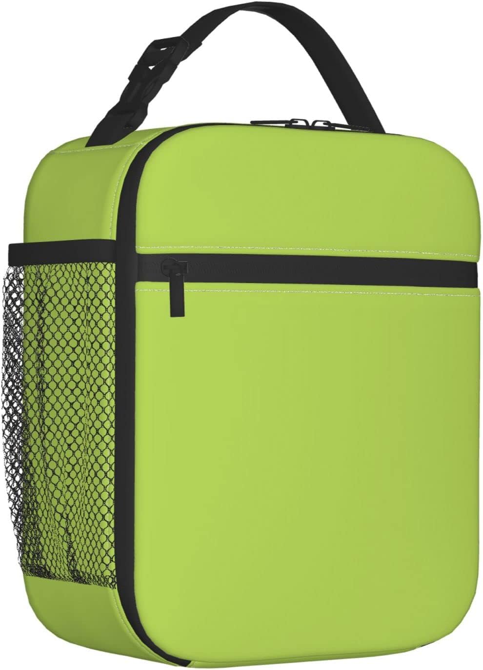Lonchera verde para niños, niñas, niños, mujeres, adultos, lavable, con aislamiento térmico, bolsa de picnic para oficina, trabajo, clase, estética,