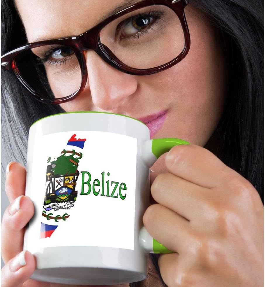 3dRose Image of Belize Symbols Beautiful Colors With Countrys Name – Mugs (mug_240726_7)