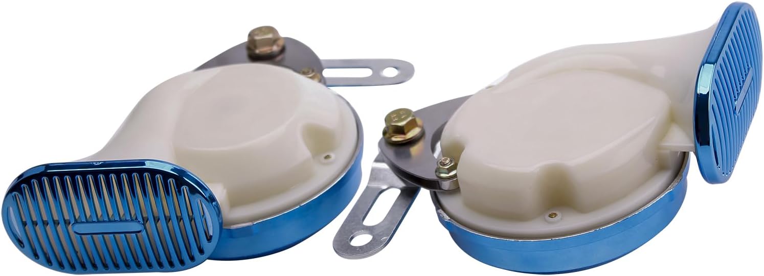 FARBIN Bocina de sonido variable súper fuerte, bocina de tren de 3 sonidos de 130 db, tono alto y bajo, para camiones, tren de barco, bocina de