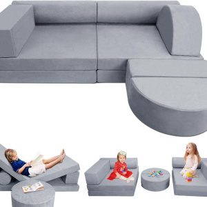 Sofá modular para niños, sofá modular de primera calidad de 63 pulgadas para niños pequeños, adolescentes, muebles ideales para dormitorio, sala de Sofá modular para niños, sofá modular de primera calidad de 63 pulgadas para niños pequeños, adolescentes, muebles ideales para dormitorio, sala de
