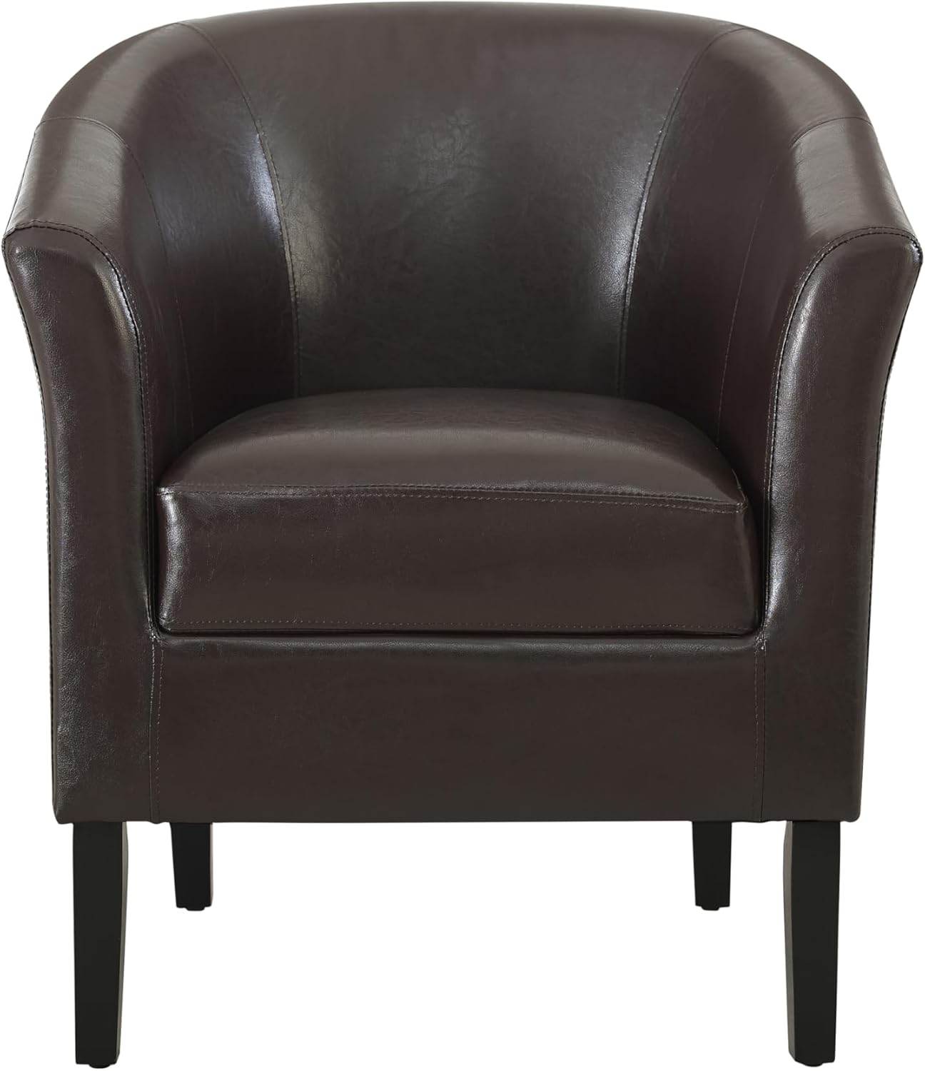 Silla para club, de Linon Simon, Madera de caucho Contrachapado, Marrón