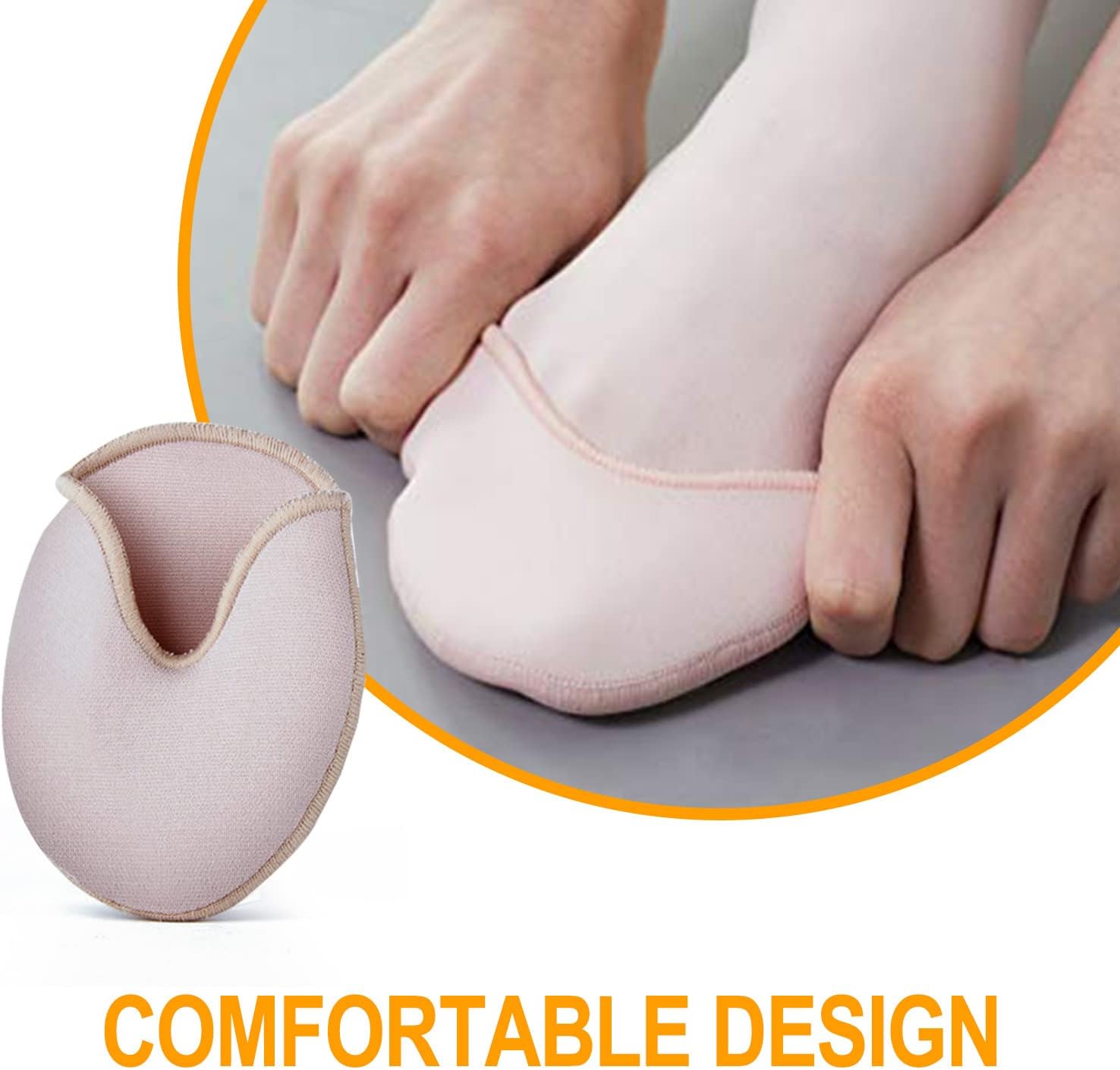 Povihome Almohadillas para proteger los dedos de los pies, cubierta de gel para los dedos de las mujeres 5-7 para talón, ballet, zapatos de punta, 1