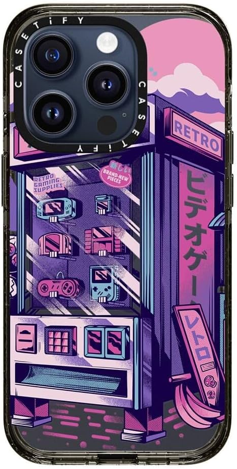CASETiFY Funda Impact para iPhone 15 Pro 4 veces probada contra caídas de grado militar, protección contra caídas de 8.2 pies – Impresiones