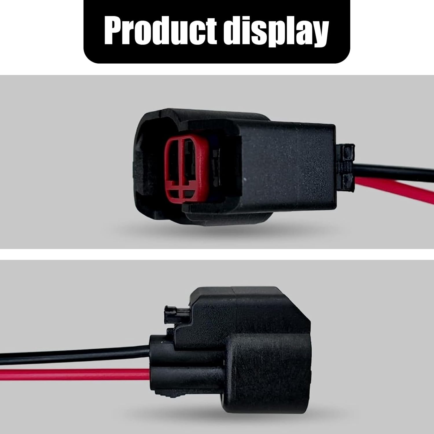 Ajxn 1 conector de inyector de combustible EV6 EV14 con cable, adaptador de boquilla de conexión de combustible de baja frecuencia, coleta de