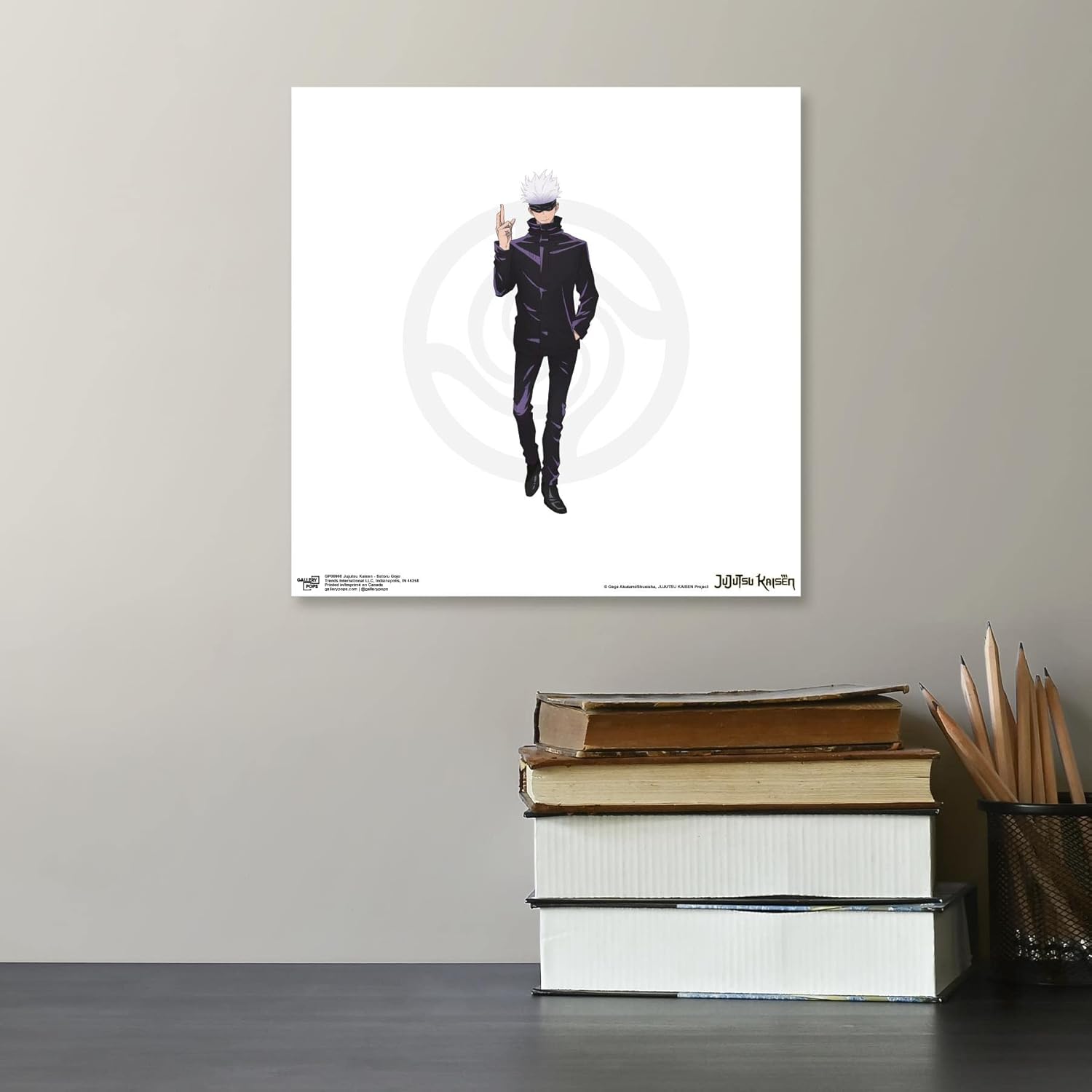 Trends International Gallery Pops Jujutsu Kaisen – Póster de pared de Satoru Gojo, 12 x 12 pulgadas, versión sin marco
