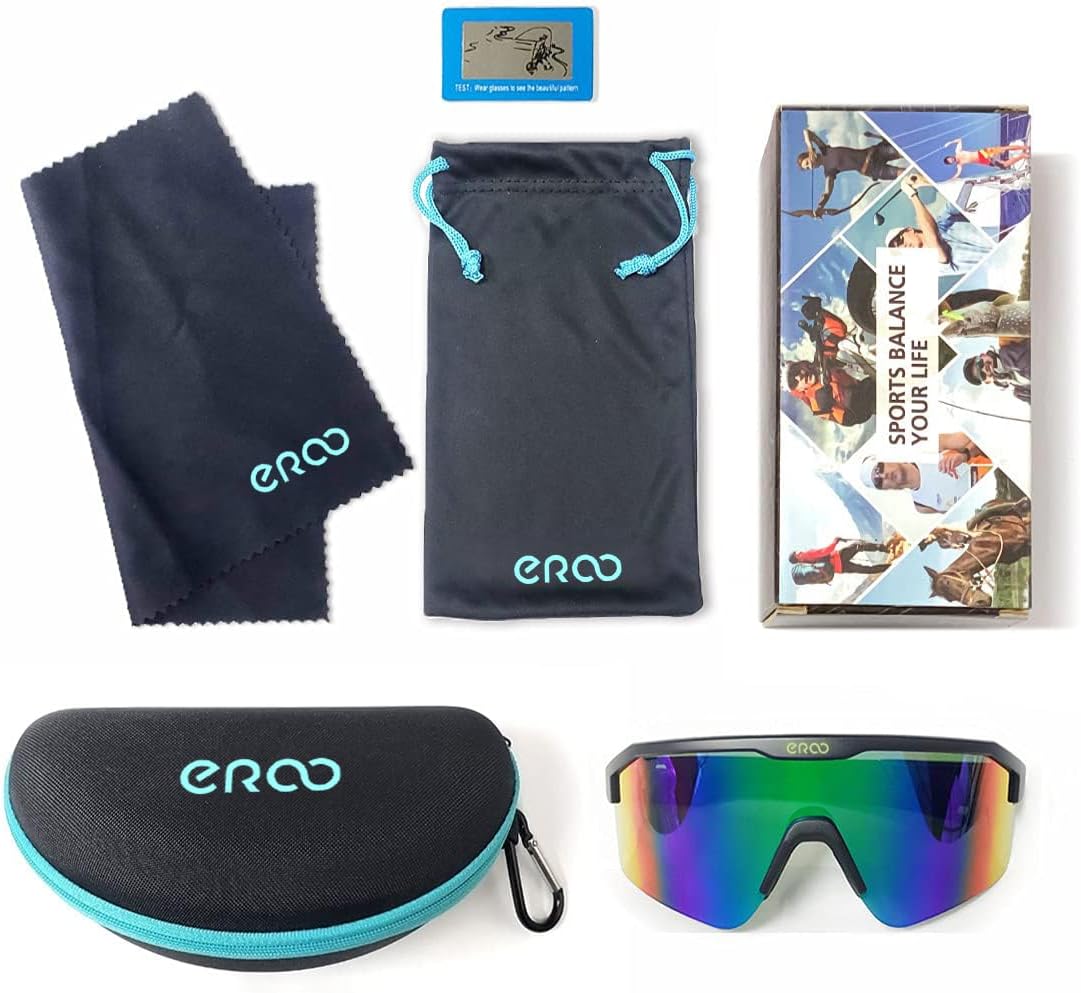 EAZYRUN ER00 – Gafas de sol polarizadas pequeñas de béisbol para jóvenes, correr, ciclismo, deportes al aire libre.
