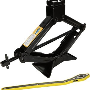 Gato de tijera de 2 toneladas para automóvil, 4409 libras, estabilizador de gato de tijera con llave de trinquete, gatos de tijera de alta Gato de tijera de 2 toneladas para automóvil, 4409 libras, estabilizador de gato de tijera con llave de trinquete, gatos de tijera de alta