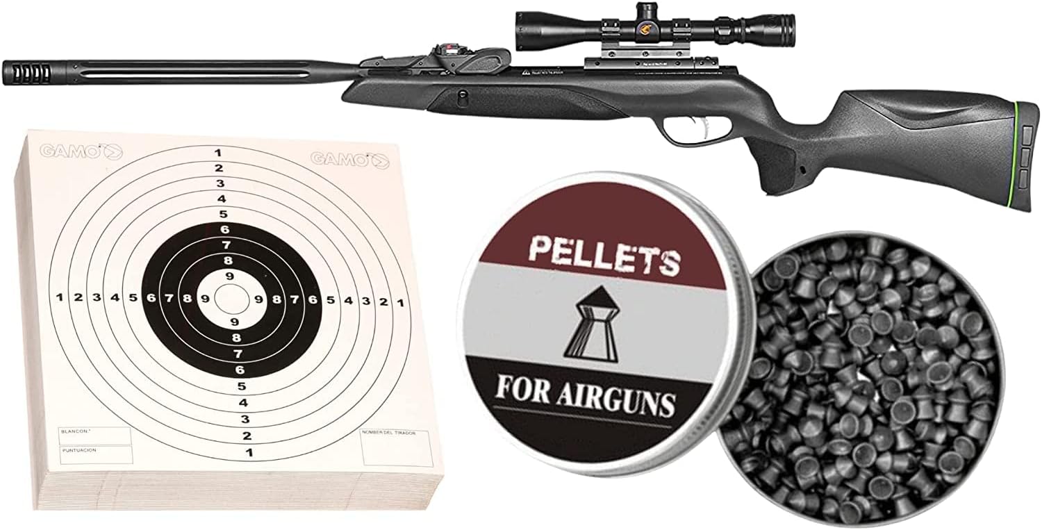 ArmyBoy Kit para rifle Gamo Swarm Maxxim Gen2  10-Rd Gas Piston Break Barrel .177  .22 Cal Air Gun Rifle  1000  1300 FPS Incluido  175  250 pellets