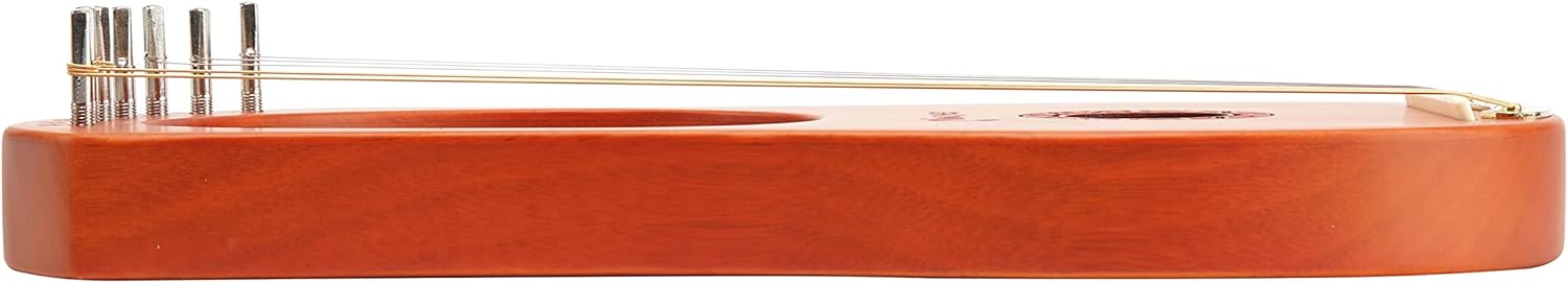 Miwayer Arpa de lira de 7, 10, 16, 19, 21 cuerdas, instrumento musical de caoba, cuerpo de caoba, tótem retro de madera, instrumento de cuerda