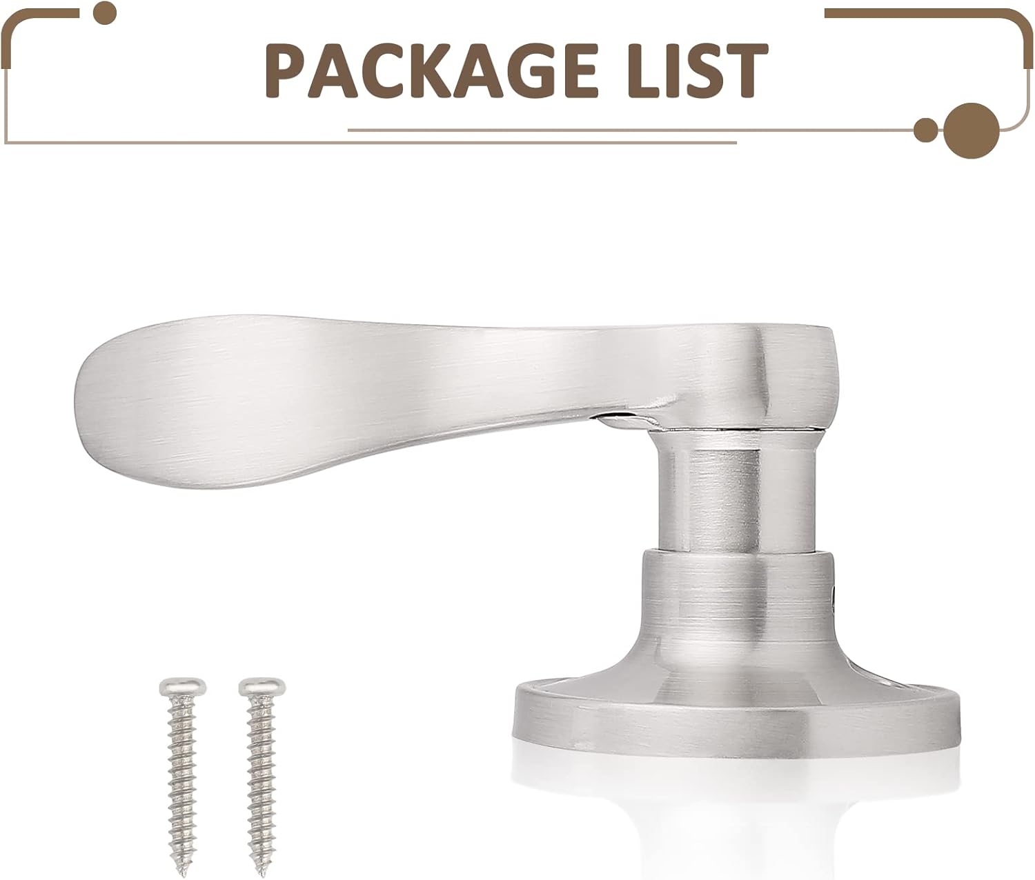 knobelite Paquete de 6 manijas de puerta simuladas, manija de puerta ondulada para mano derecha, maniquí para lavandería, pasillo, armario, palanca