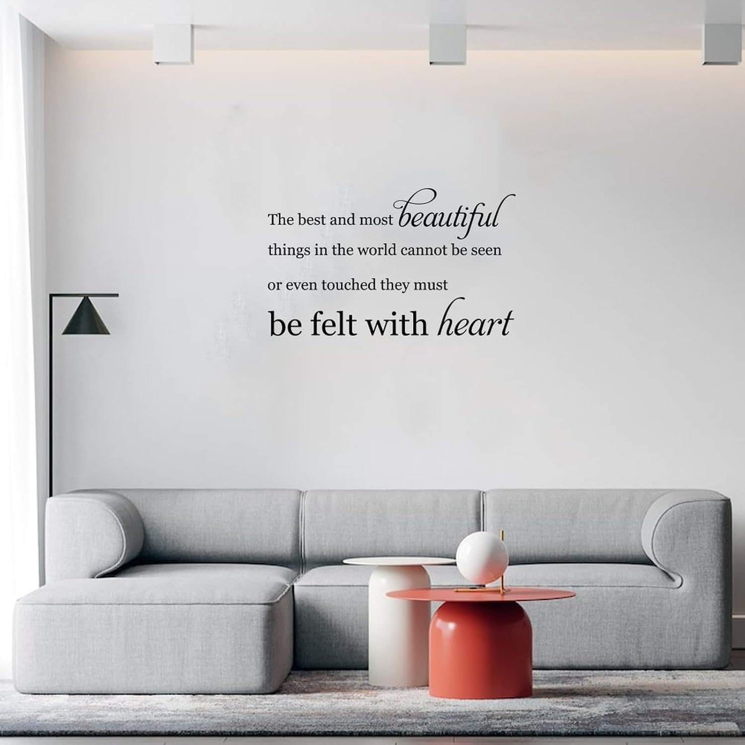 Calcomanías artísticas de pared con texto en inglés “The Best and Most Beautiful Things in the World”, citas creativas positivas para cuaderno,
