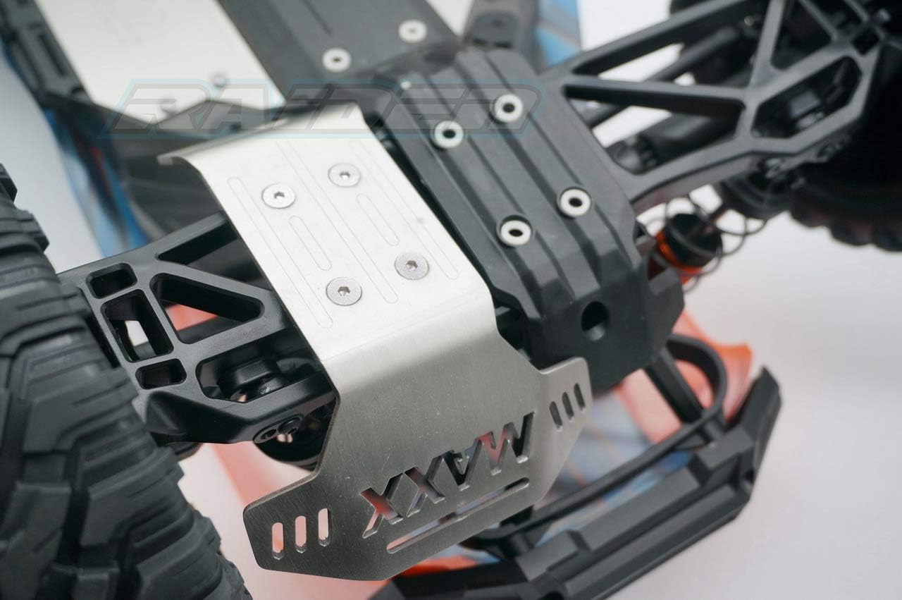 V1 V1 V1 Old Version Maxx Steel Chassis Protector Guard Armor Front Center Rear Skid Plate for Traxxas V1 110 MAXX