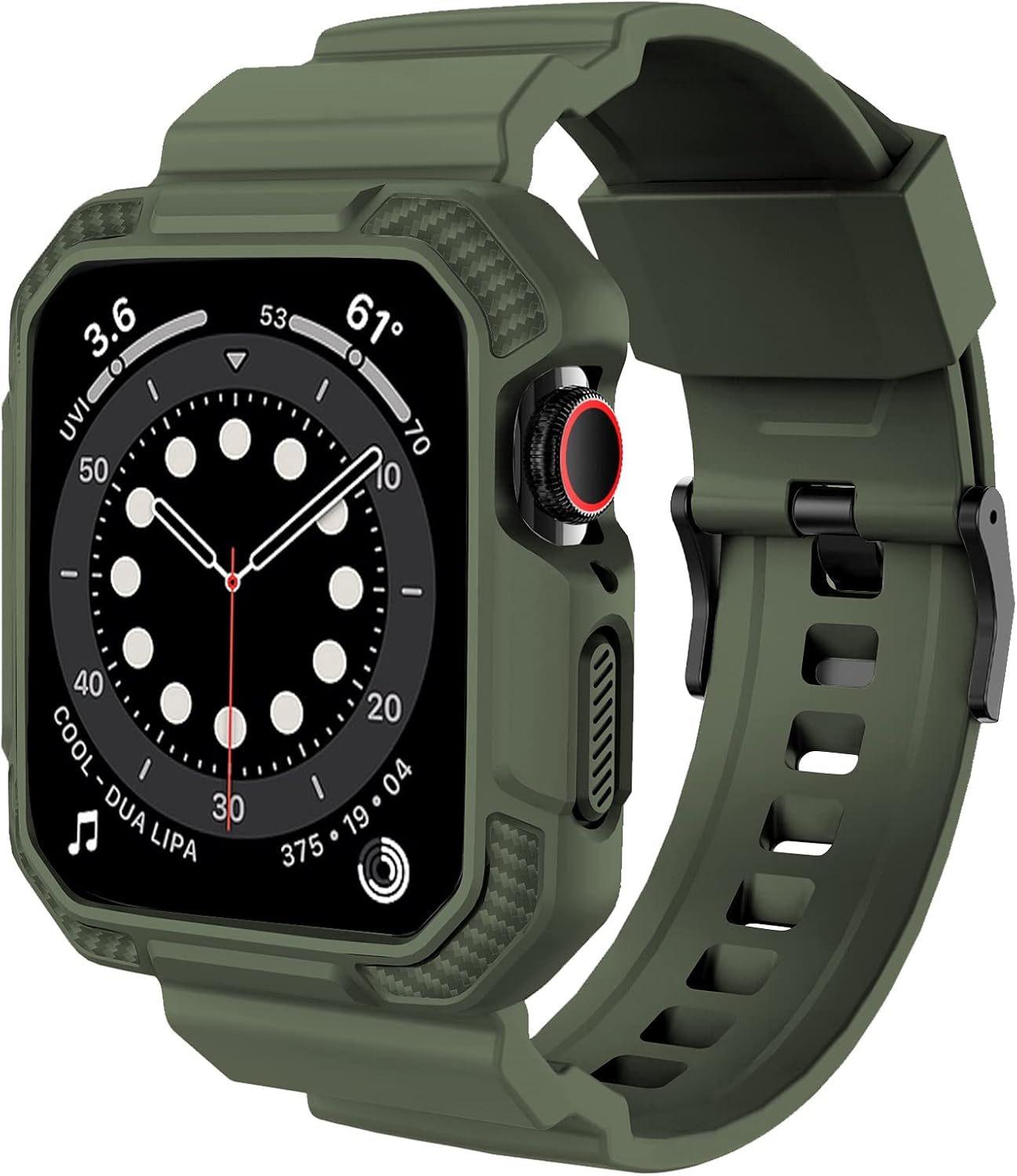 Orobay compatible con Apple Watch Band de 45 mm, 44 mm, 42 mm, correa resistente a los golpes para iWatch SE Series 7 6 5 4 3 2 1 45 mm, 44 mm, 42