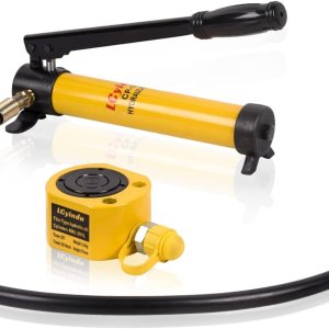 LCyindu Kit de gato de cilindro hidráulico Stoke de múltiples secciones 20T RMC-201L carrera de 1.06 pulgadas + CP-180 400cc bomba manual hidráulica LCyindu Kit de gato de cilindro hidráulico Stoke de múltiples secciones 20T RMC-201L carrera de 1.06 pulgadas + CP-180 400cc bomba manual hidráulica