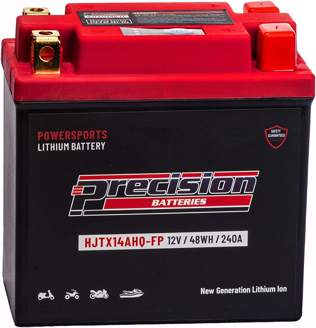 Precision HJTX14AHQ-FP – Batería de iones de litio de repuesto para Polaris 570CC Sportsman 2014-2016, 12 voltios 48 WH 240 CCA