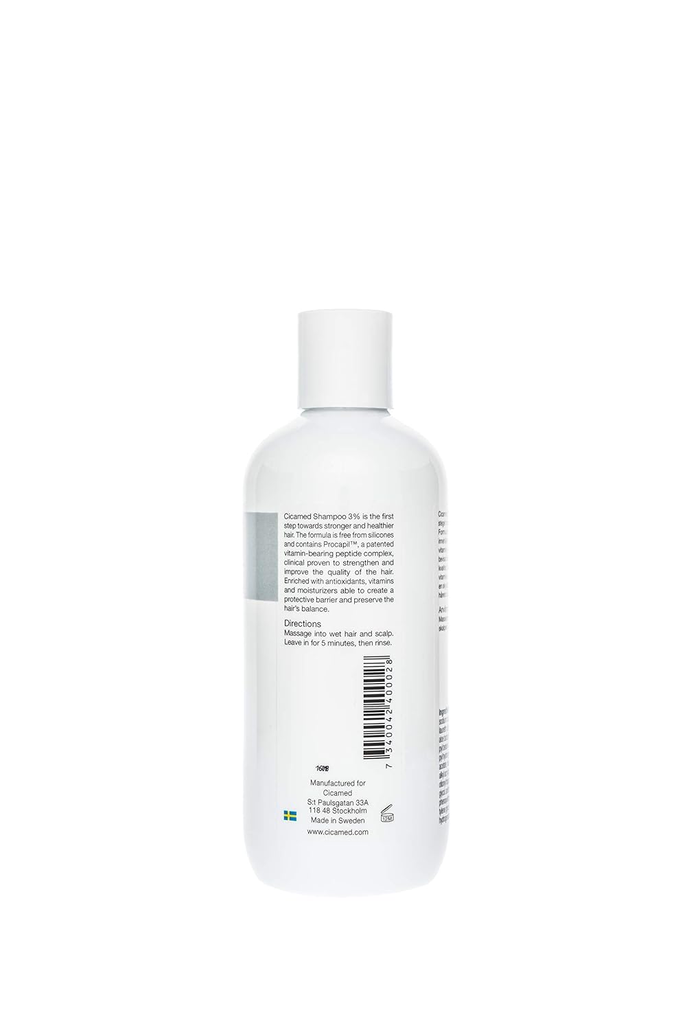 Tratamiento de pérdida de cabello, champú 3% Procapil y acondicionador Set, Cicamed Organic Science