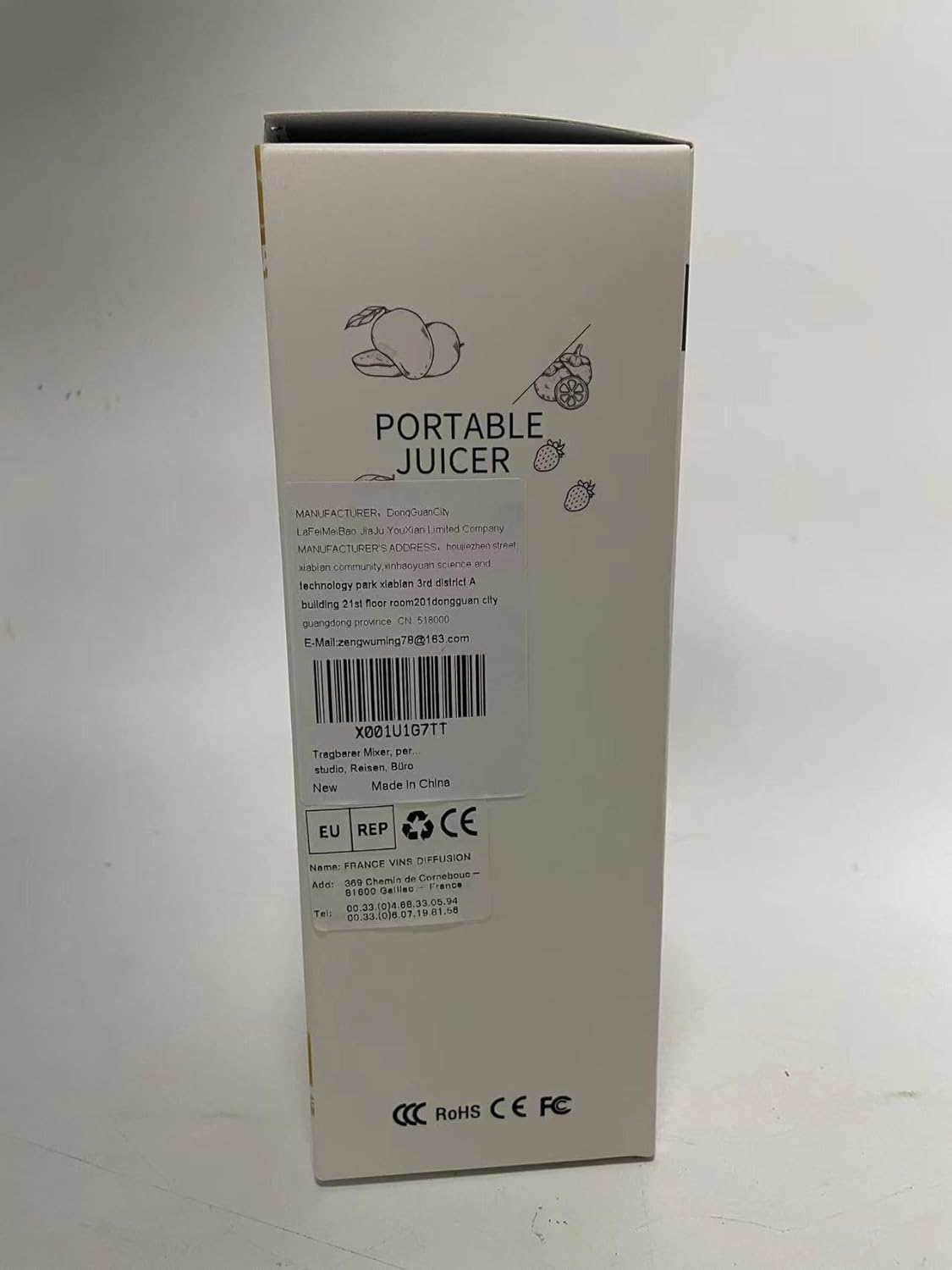 Licuadora portátil, licuadora para batidos y batidos, botellas de licuadora personal con USB recargable para viajes, hogar