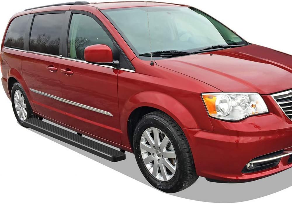 APS iBoard – Estribos de acero inoxidable de 6 pulgadas compatibles con Dodge Grand Caravan 2011-2020 y Chrysler Town Country 2011-2016 (escalones