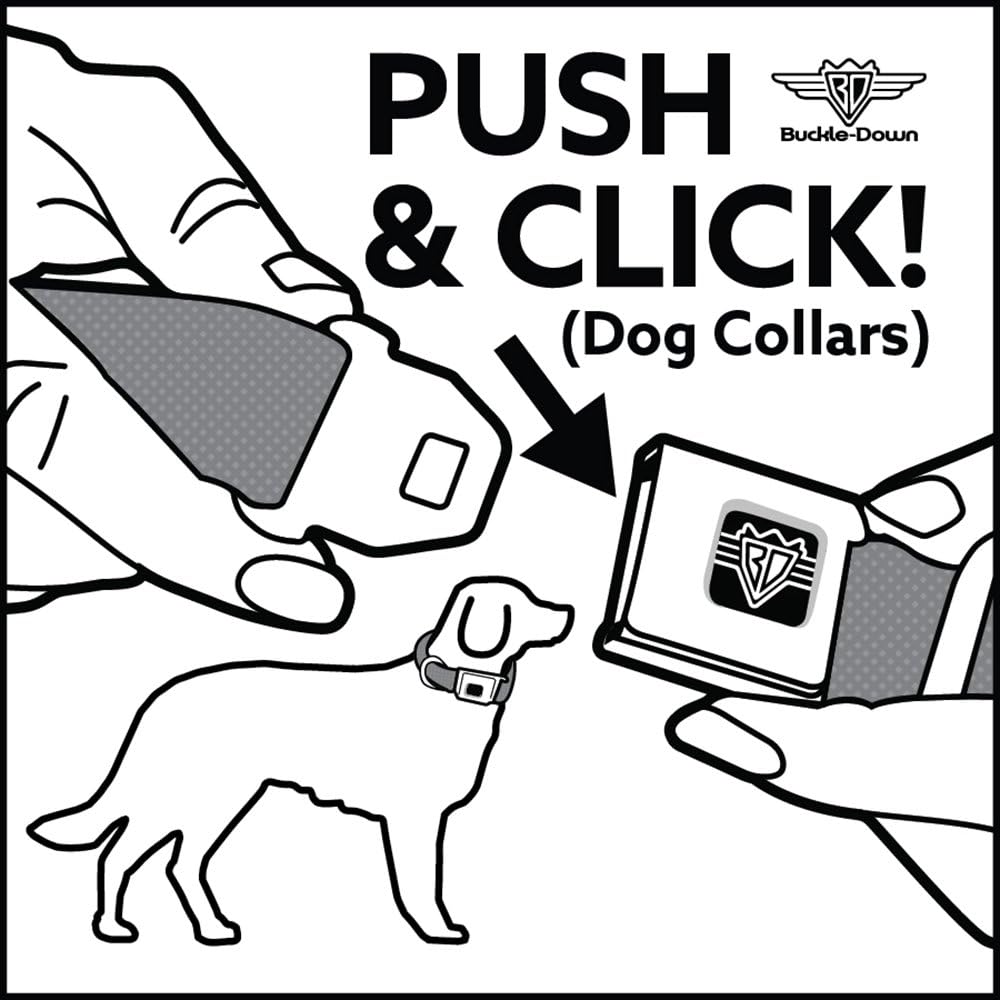 Collar de perro con hebilla para cinturón de seguridad, The Mighty Thor Action Poses de 18 a 32 pulgadas, 1.5 pulgadas de ancho