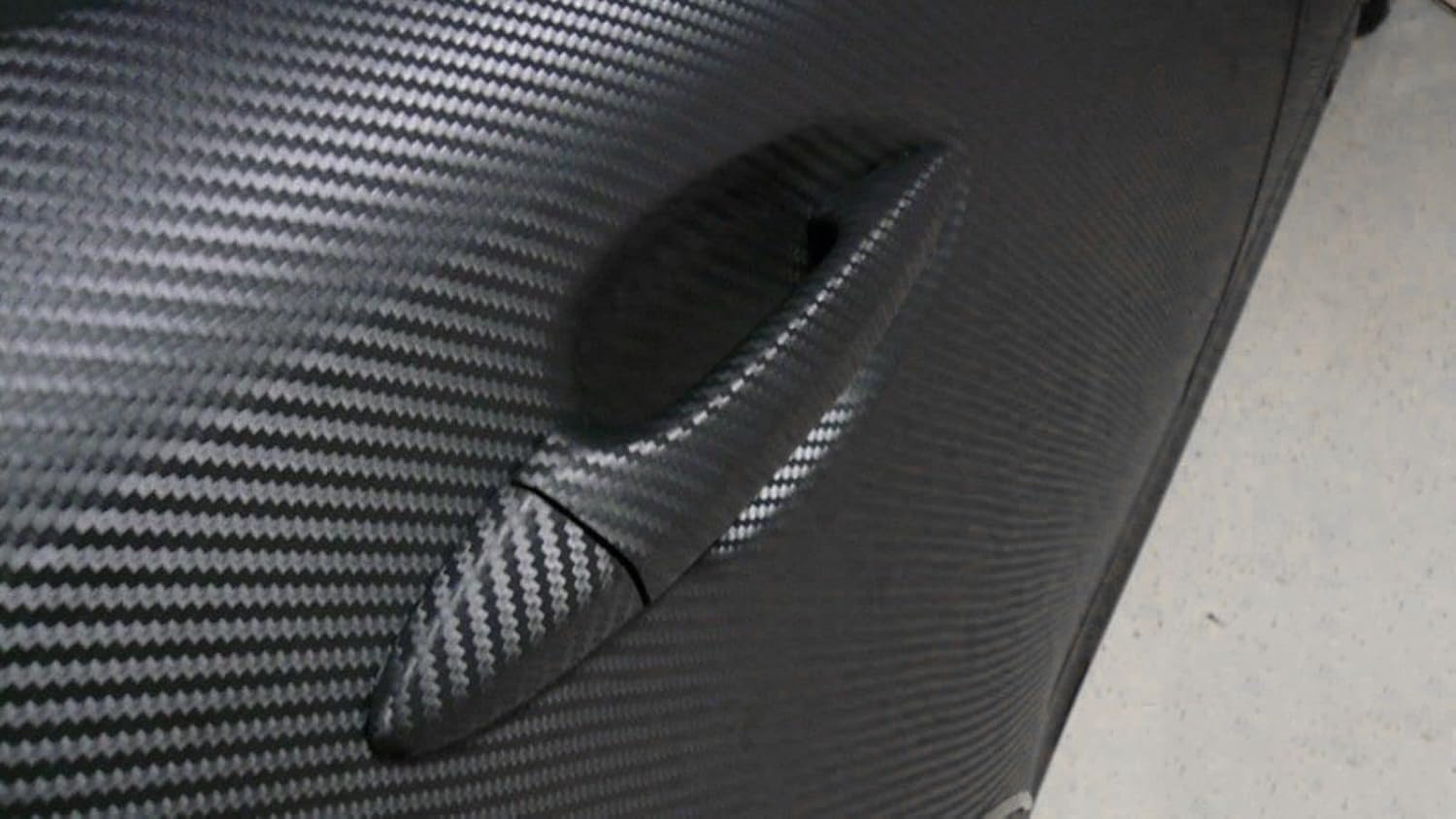 Lámina adhesiva de vinilo 3M 2080 de fibra de carbono, color negro, para automóvil, con tecnología de liberación de aire con kit de herramientas