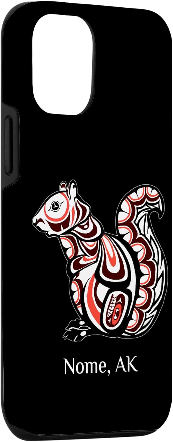 iPhone 14 Tribal Squirrel Nome Alaska PNW Native American Indian Case