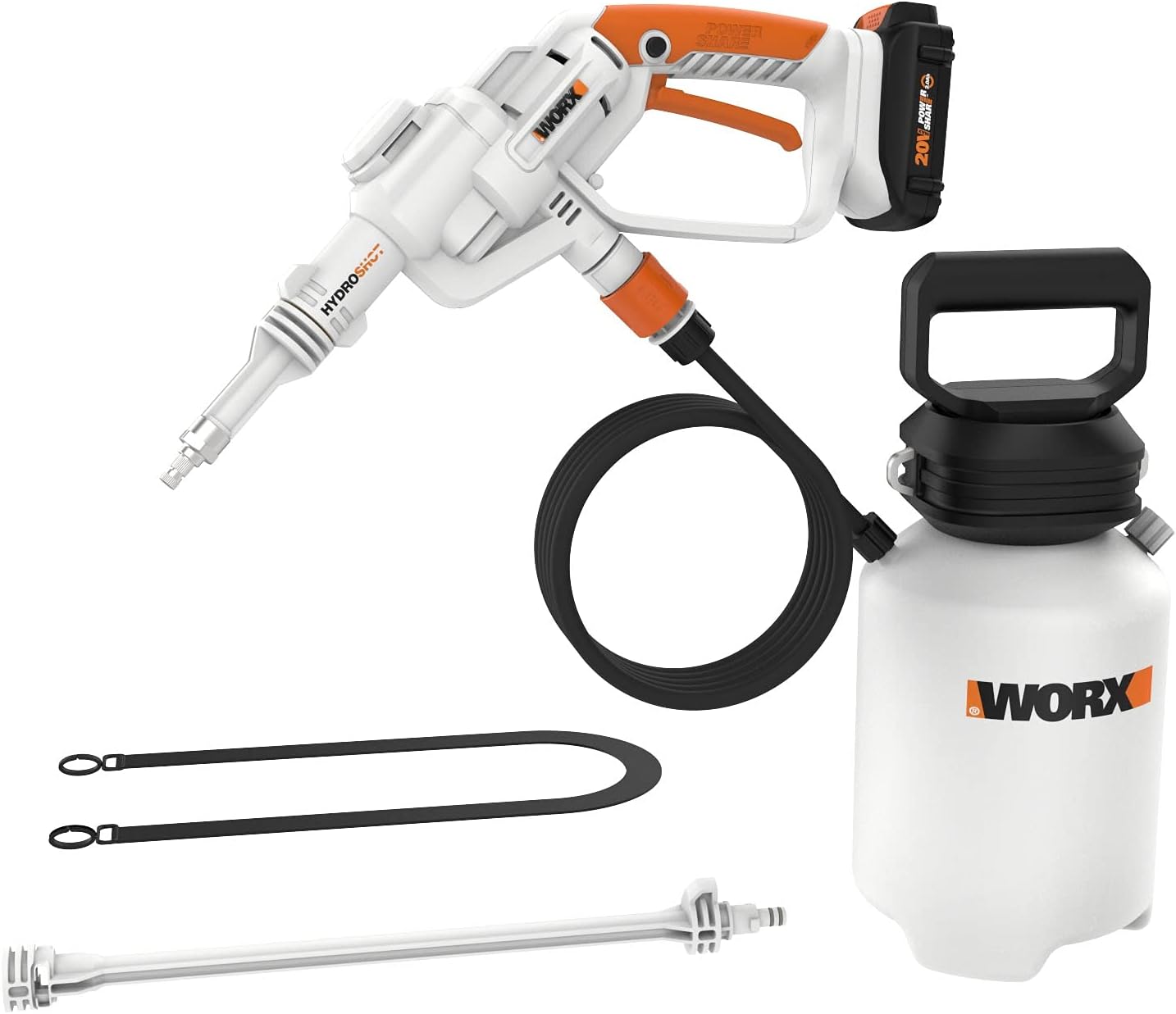 Worx WP651 20V Power Share – Pulverizador desinfectante de mano inalámbrico de 5 litros