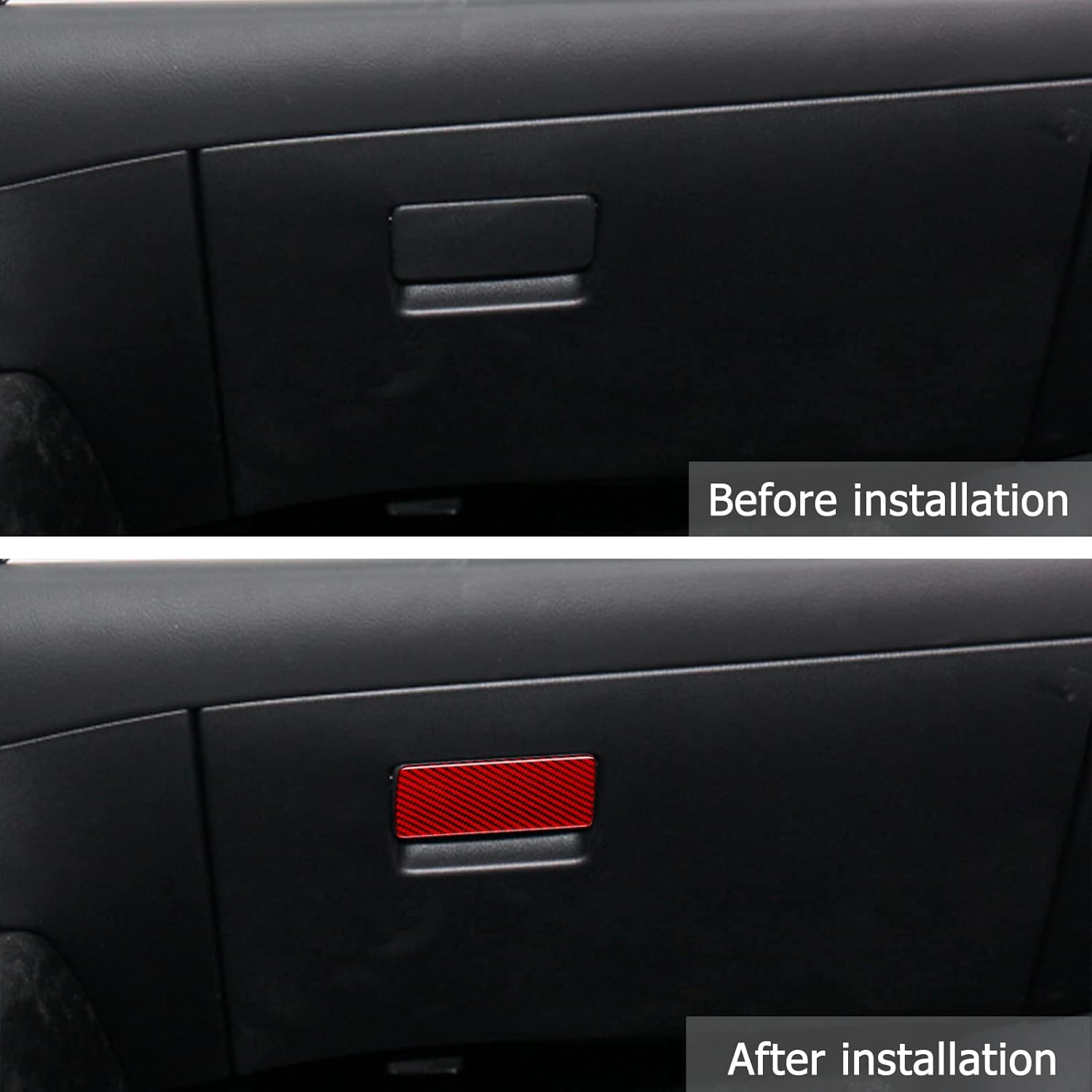 Compatible con caja de almacenamiento Copilot, marco de manija, cubierta de panel de fibra de carbono, accesorio interior para Mazda CX-5 2017 2018