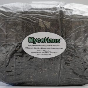 Paquete de 4 bolsas esterilizadas de compost de hongos de 10 libras, sustrato a granel Paquete de 4 bolsas esterilizadas de compost de hongos de 10 libras, sustrato a granel