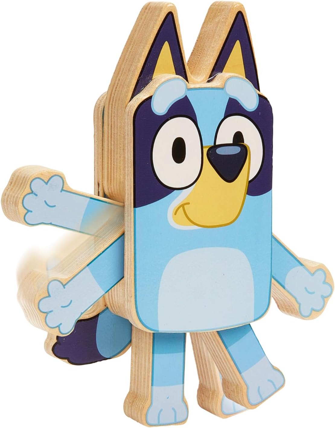Bluey Figuras de personajes de madera  4 figuras de madera coloridas  Certificado FSC para niños de 3 años en adelante