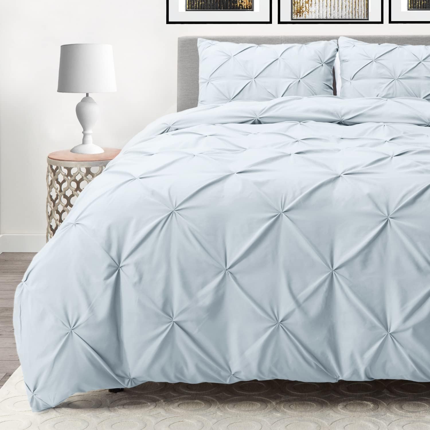 Nestl Bedding – Juego de 3 piezas de edredón de microfibra con fundas de almohada