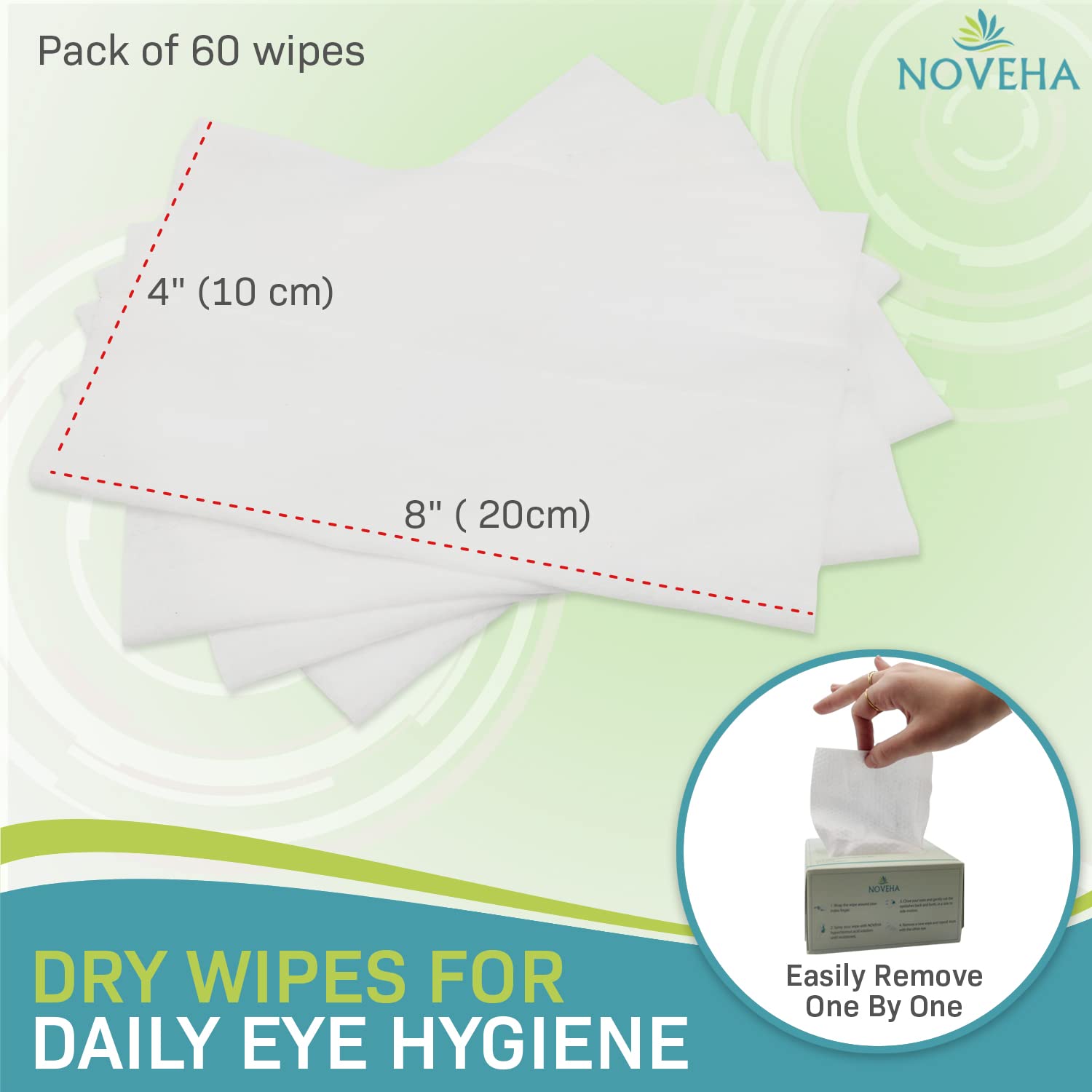 NOVEHA Toallitas secas 60pc