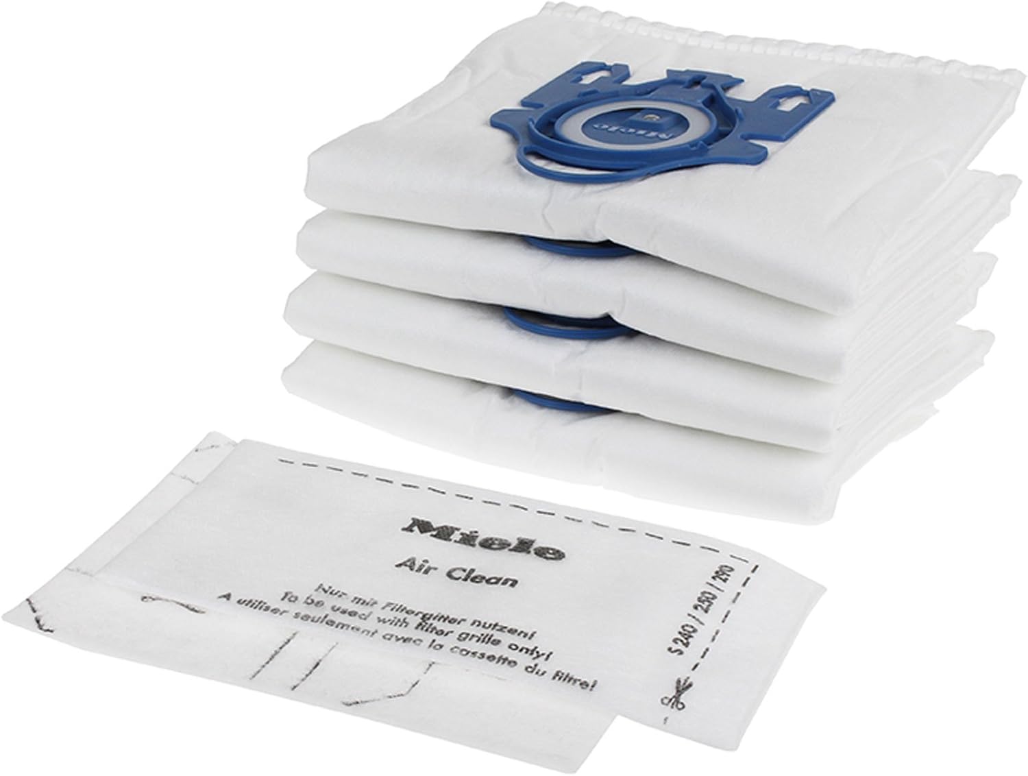 Miele Cleaners-99 HyClean 3D GN Tipo Bolsas de polvo de microfibra Aspiradoras – 9917730, blanco y azul