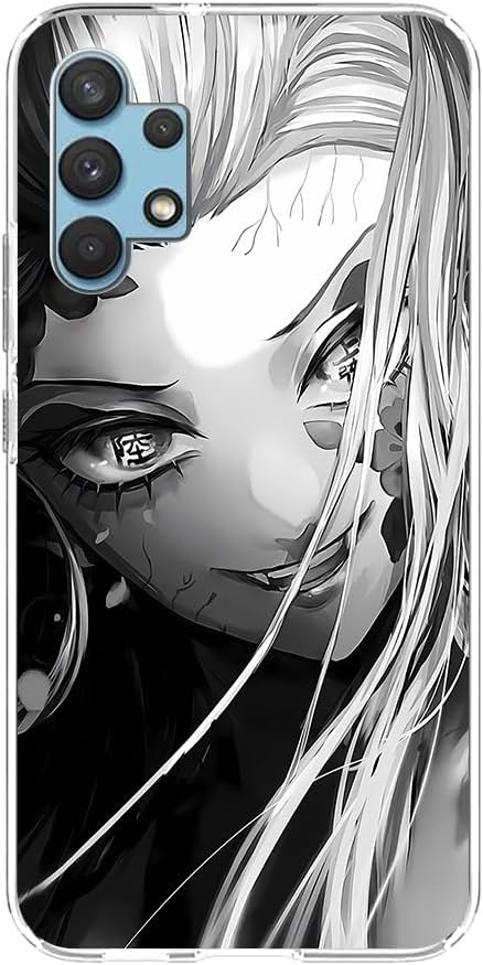 Soft Clear Thin Cushion TPU Anti-Slip Anti-Drop Transparent Protector Cover Case for Samsung Galaxy A32 5G Daki Anime Japan Comic06