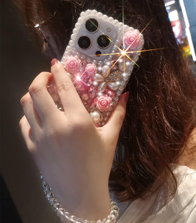 redecarie Funda para Galaxy A13 5G, para mujeres y niñas, de lujo, a la moda, con piedras preciosas de cristal, diamantes de imitación, con