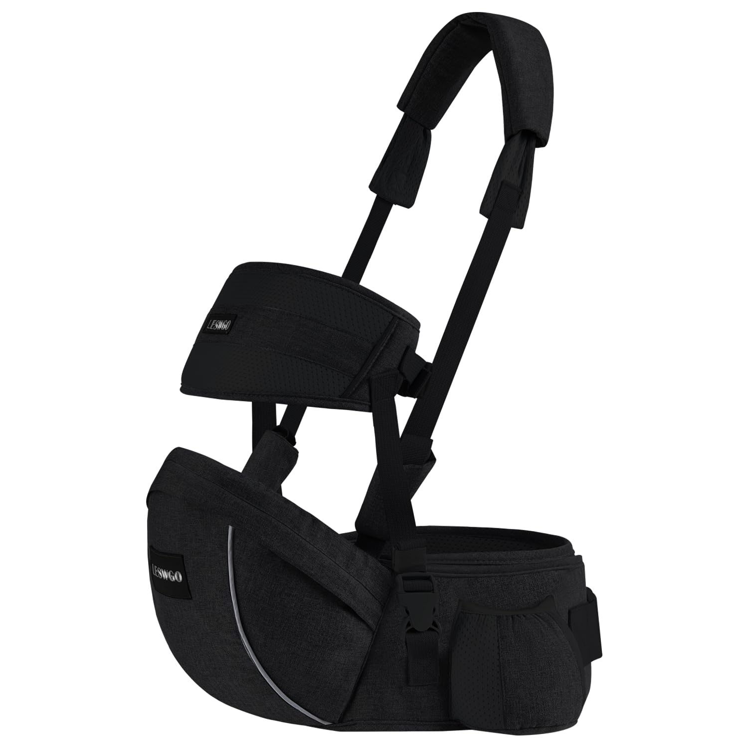 Portabebés de cadera para bebé, taburete de cintura para bebé con cintura ajustable, portabebés ergonómico con superficie de asiento de cadera