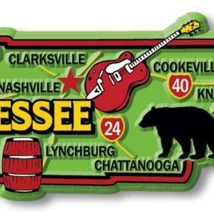 Imán colorido de Tennessee de Classic Magnets, 5.1 x 1.9 pulgadas, recuerdos coleccionables fabricados en los Estados Unidos Imán colorido de Tennessee de Classic Magnets, 5.1 x 1.9 pulgadas, recuerdos coleccionables fabricados en los Estados Unidos