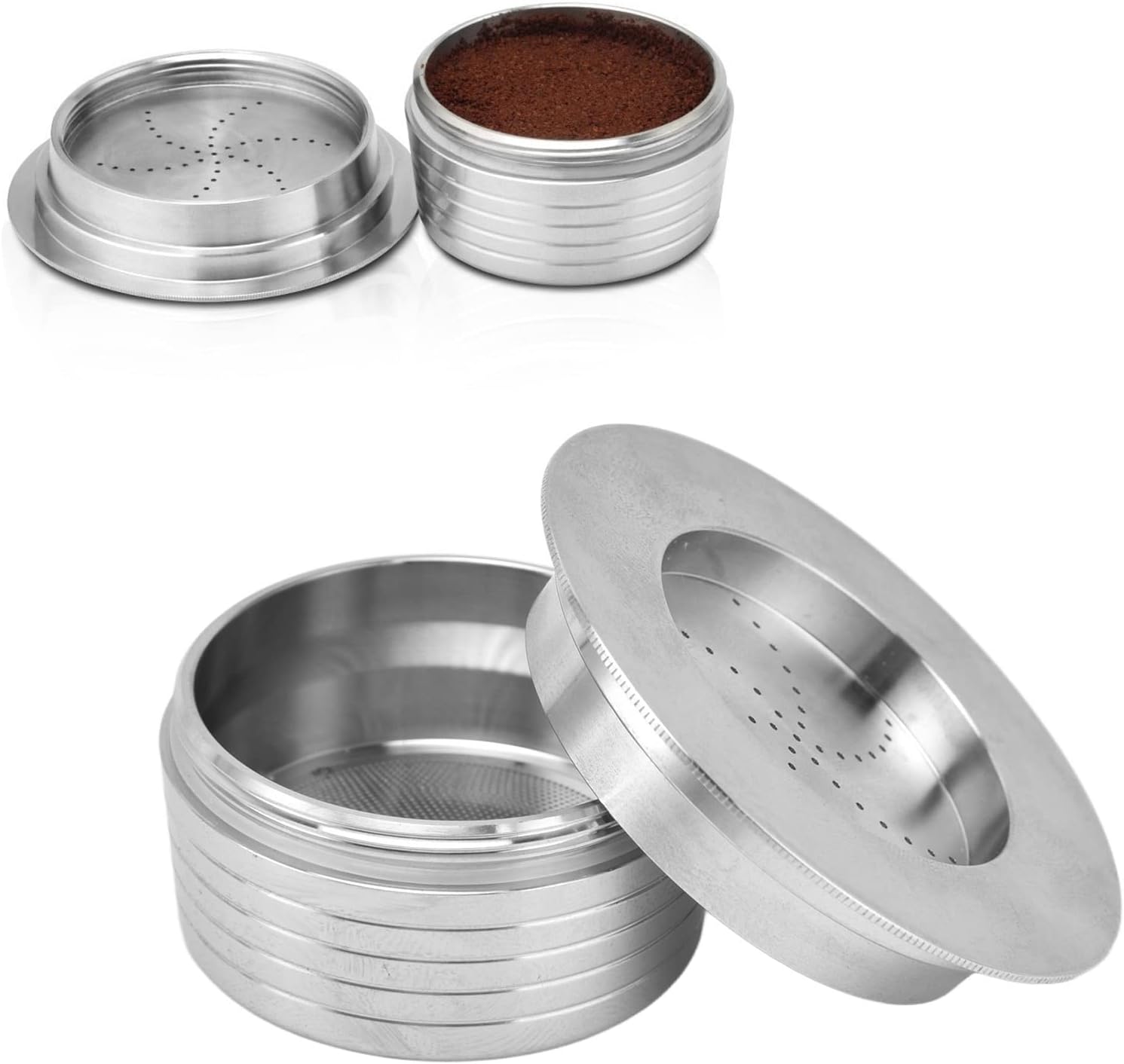 Cápsulas de filtro de café, recargable fácil de acero inoxidable para Lavazza Blue