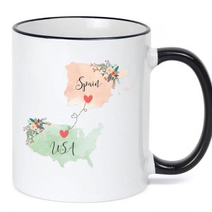 USA Spain Mug Coffee Cup Gift Best Friend Mom Girlfriend Aunt Grandma Birthday Mother’s Day Going Away Present Moving New Job Gifts (11 oz, USA Spain Mug Coffee Cup Gift Best Friend Mom Girlfriend Aunt Grandma Birthday Mother’s Day Going Away Present Moving New Job Gifts (11 oz,
