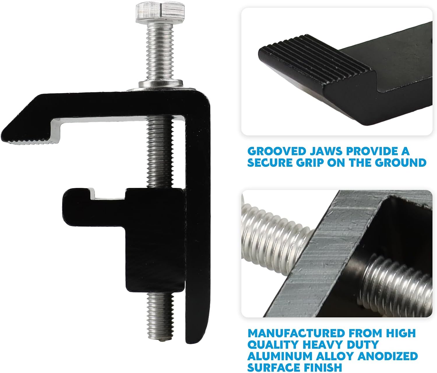 Abrazaderas de montaje para sistema de riel utilitario para Toyota Tacoma 2005+ Tundra 2007+ tapas de camioneta, abrazaderas de aluminio resistente