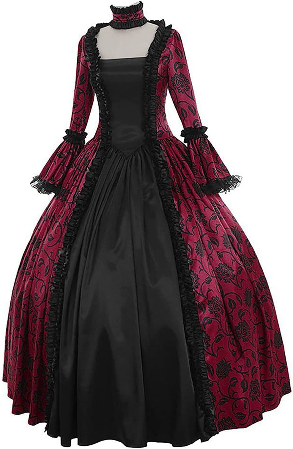 Vestido victoriano para mujer, vestido retro medieval renacentista, vestido rococó, vestidos de baile de los años 1800, vestidos de regencia