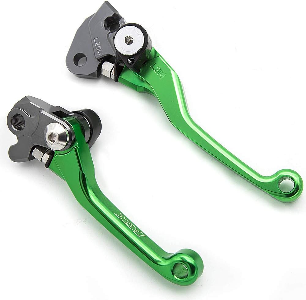 Krace Juego de palancas de embrague de freno pivote CNC Motorcross para Kawasaki KX250F 2013-2018, KX450F 2013-2018, KX250 2019