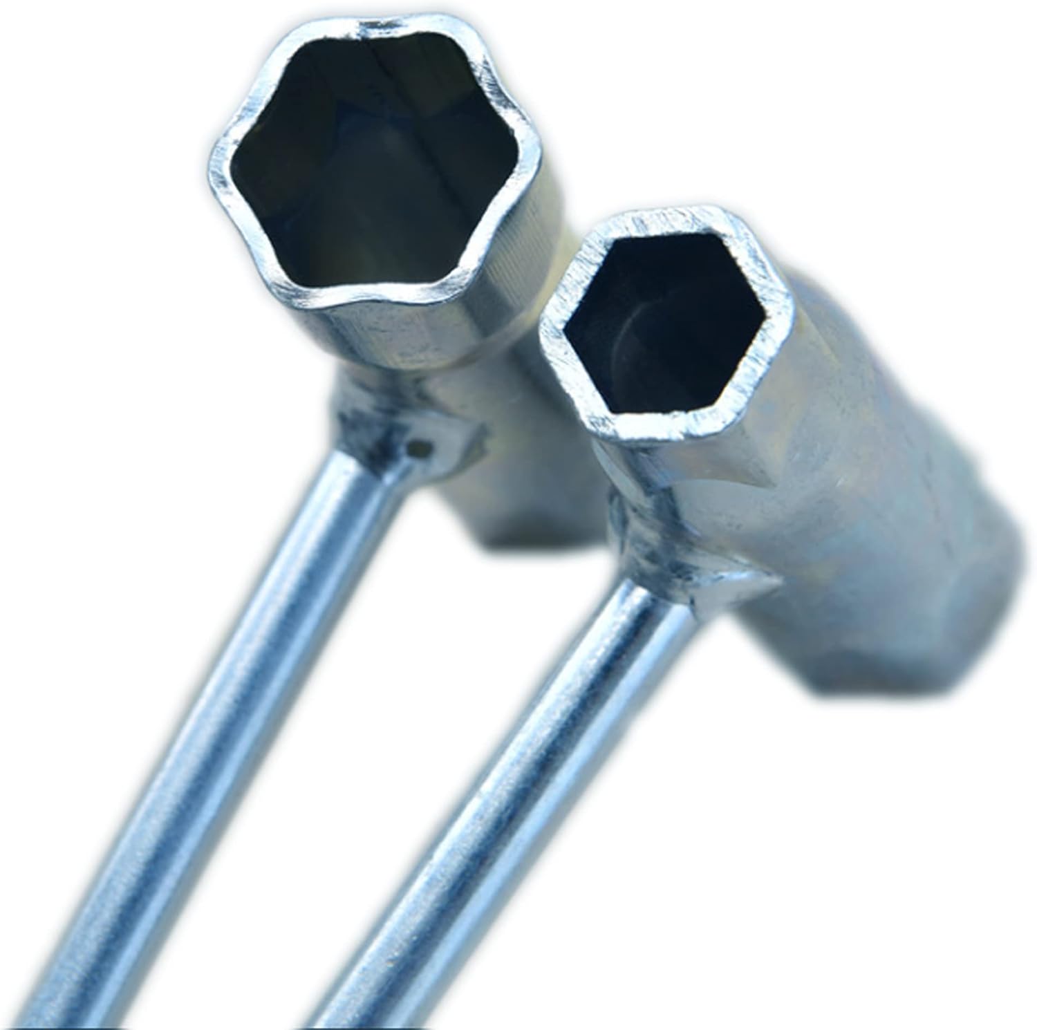 Paquete de 4 llaves de motosierra de acero al cromo vanadio de 0.512-0.748 in, herramienta de llave en T para desmontaje mecánico