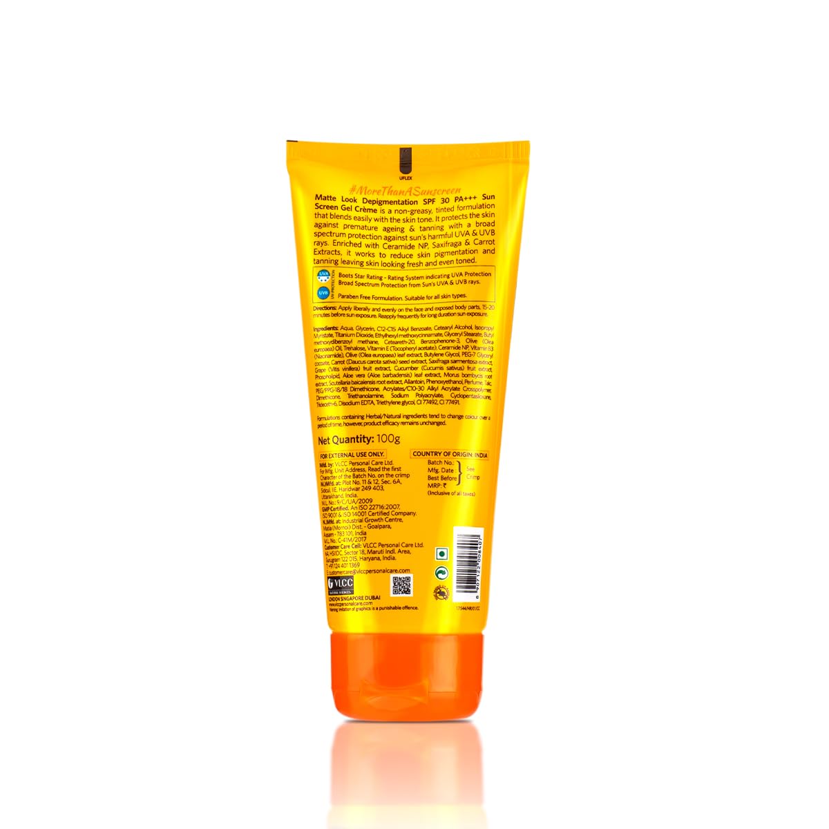 VLCC Matte Look SPF 30 Crema de gel de protección solar (100 gm)