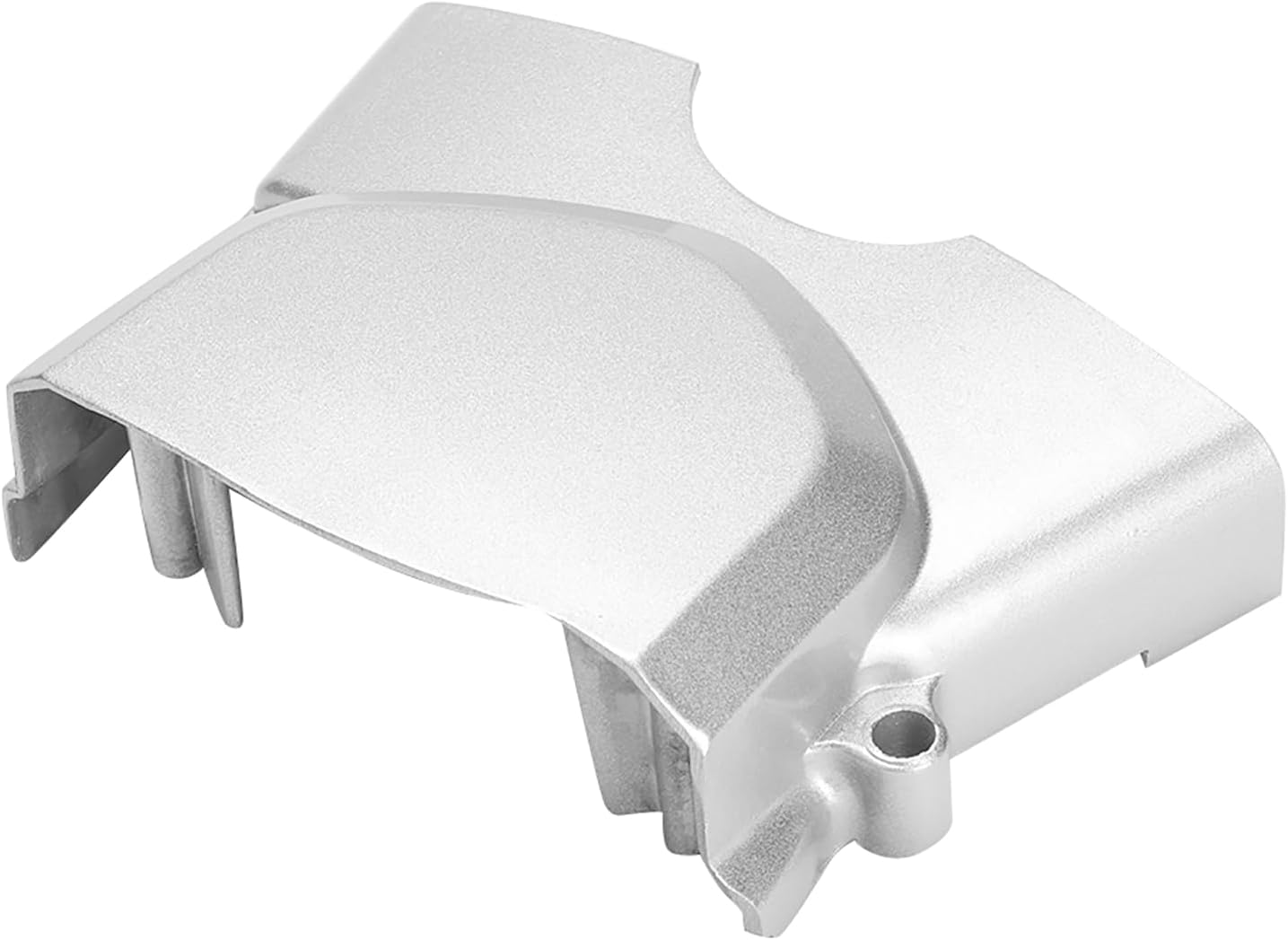 Cubierta de piñón de motor, cubierta de metal plateado para piñón izquierdo del motor, pieza de repuesto para 50 cc, 70 cc, 90 cc, 110 cc, 125 cc,