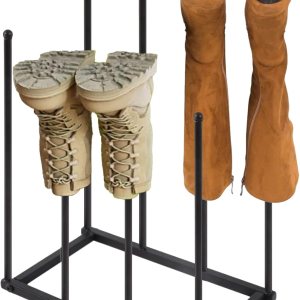 Estante para botas, zapatero independiente, organizador de botas para armario, entrada, garaje, apto para 4 pares Estante para botas, zapatero independiente, organizador de botas para armario, entrada, garaje, apto para 4 pares