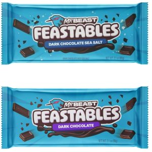 Generic Mr. Beast Feastables – Paquete de barras de chocolate oscuro, nueva fórmula más suave y cremosa, 2.1 onzas (2.12 oz), 2 barras de chocolate Generic Mr. Beast Feastables – Paquete de barras de chocolate oscuro, nueva fórmula más suave y cremosa, 2.1 onzas (2.12 oz), 2 barras de chocolate
