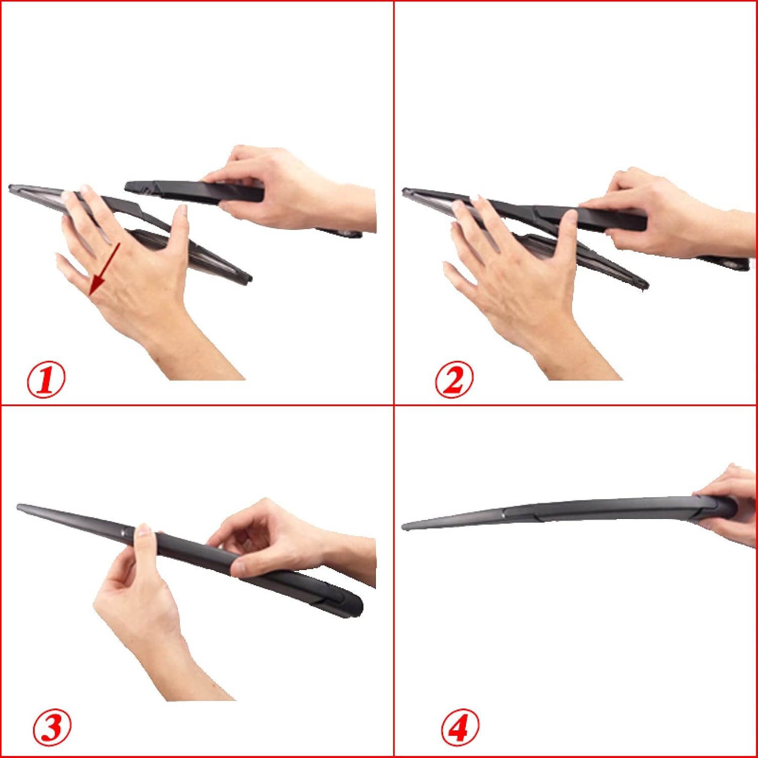 Rear Wiper Blade,Fit for Opel Zafira B Mk2 2005-2011 14″ Car Wiper Blades Car Replacement Blades Wipers Parts