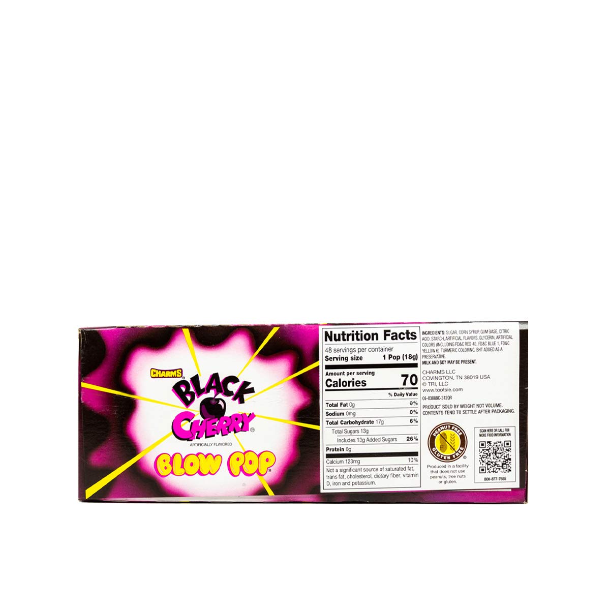 Charms Paletas Blow Pops, caja de 48 unidades