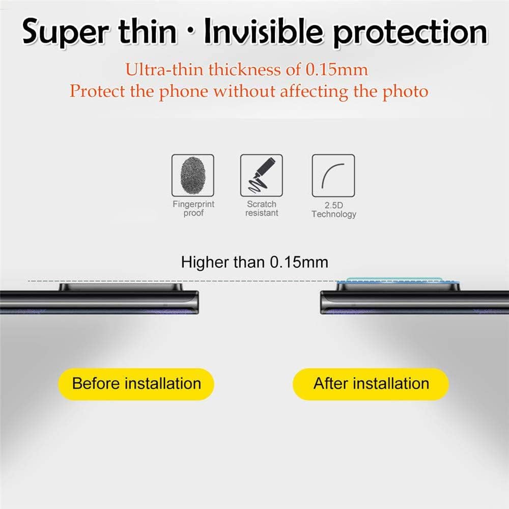 Suoman Paquete de 3 protectores de lente de cámara para Samsung Note 20 Ultra – aleación de aluminio no afecta el flash protector de lente de cámara